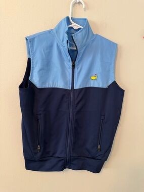 Masters Two-Tone Navy and Light Blue Sleeveless Vest